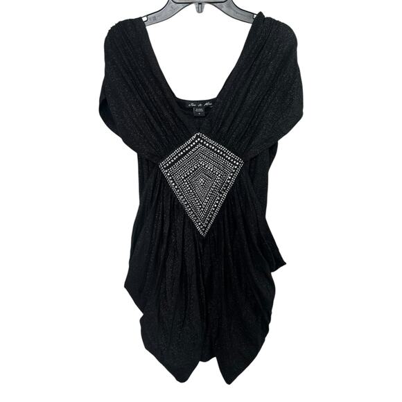 NWT Joe & Moe Y2K Embellished Blouse Size Small - Picture 4 of 7